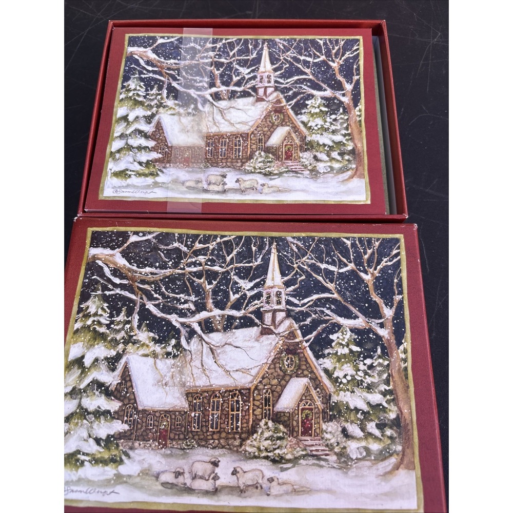 2013 Lang Card 18 Cards Envelopes "Caroling in the Village" Christmas